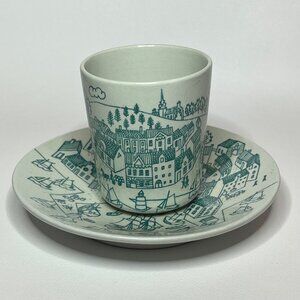 Nymolle Art Faience Hoyrup Denmark Limited Edition Cup and Saucer 4006